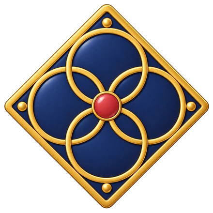 Arumy flower lattice emblem